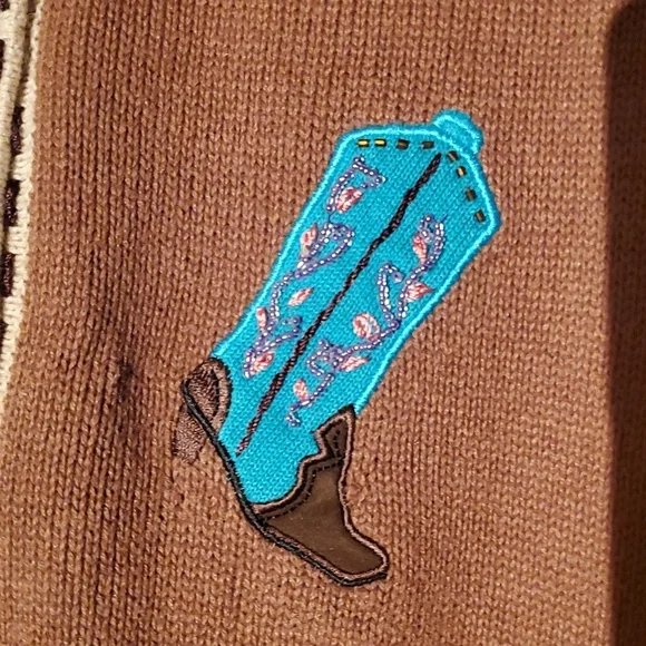 Like new! Vintage Storybook Knits great boots tunic sweater - Picture 4 of 13